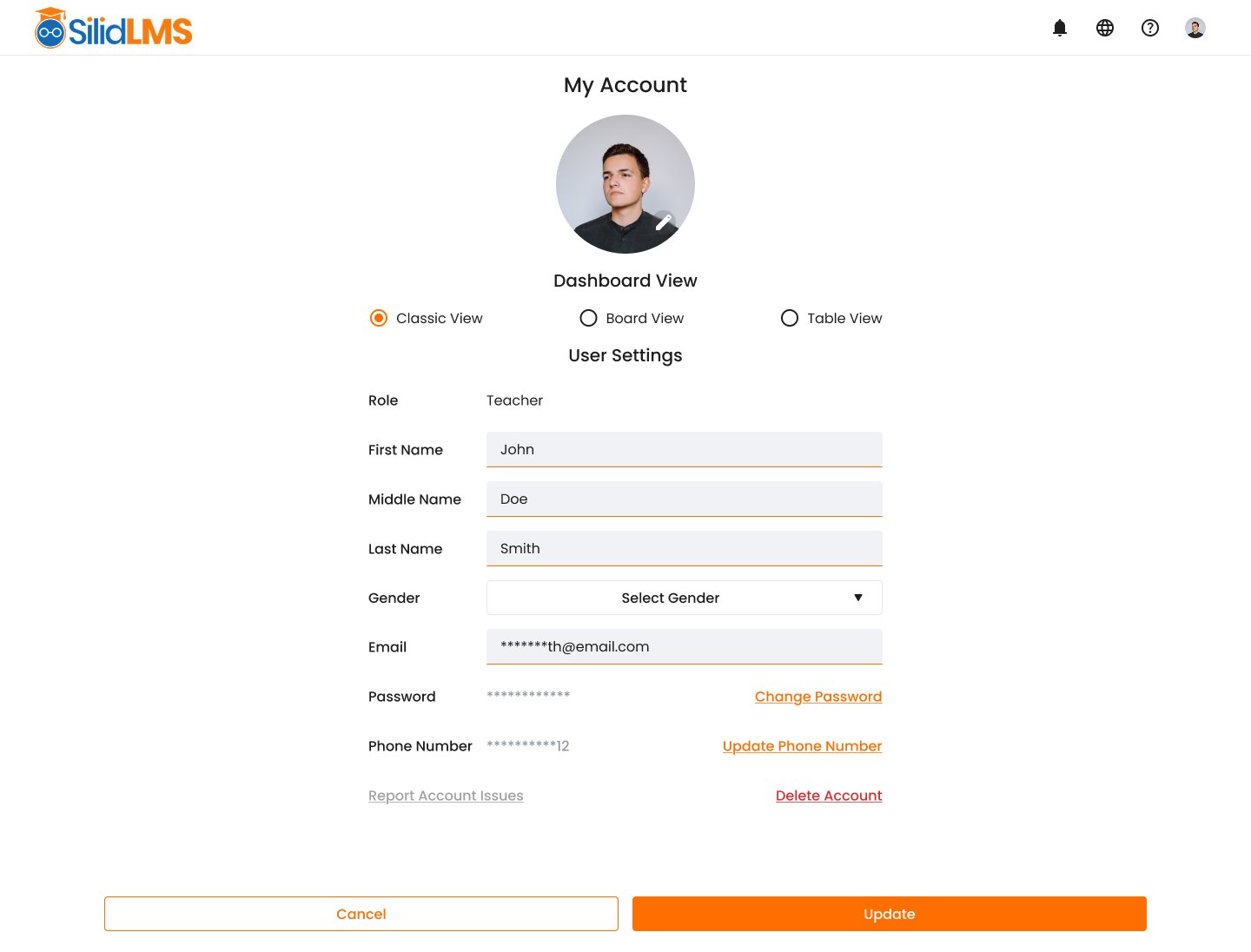 My Account